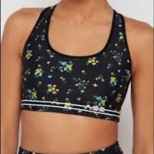 Adam Selman Sport floral cross back sports bra
